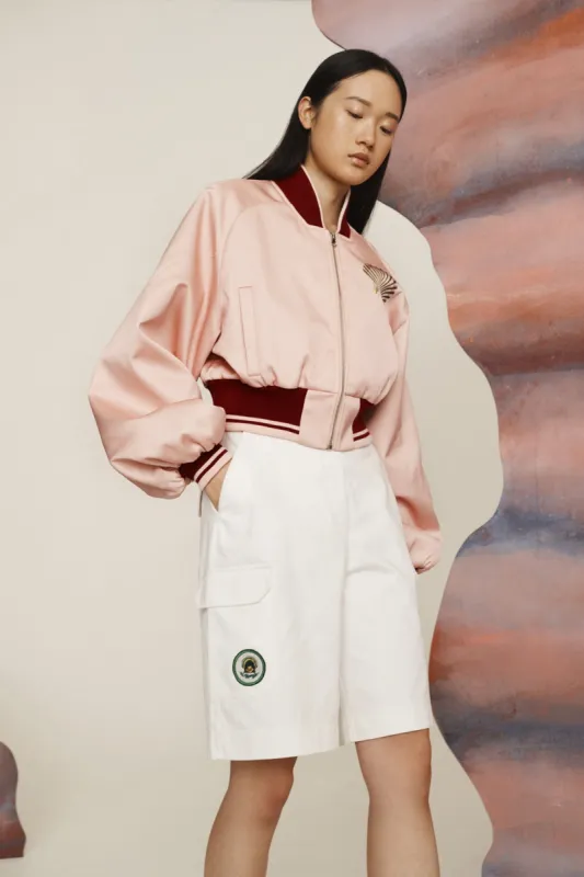 OPAL ROSE BOMBER JACKET sold by Alemais