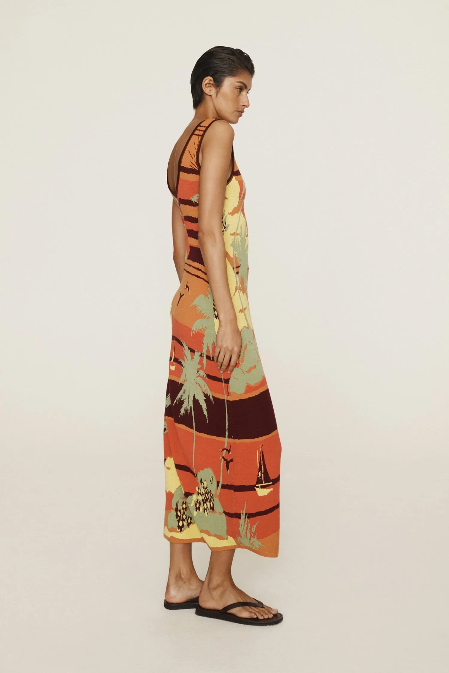 PALM ISLAND KNIT MIDI DRESS sold by Alemais product image thumbnail 5