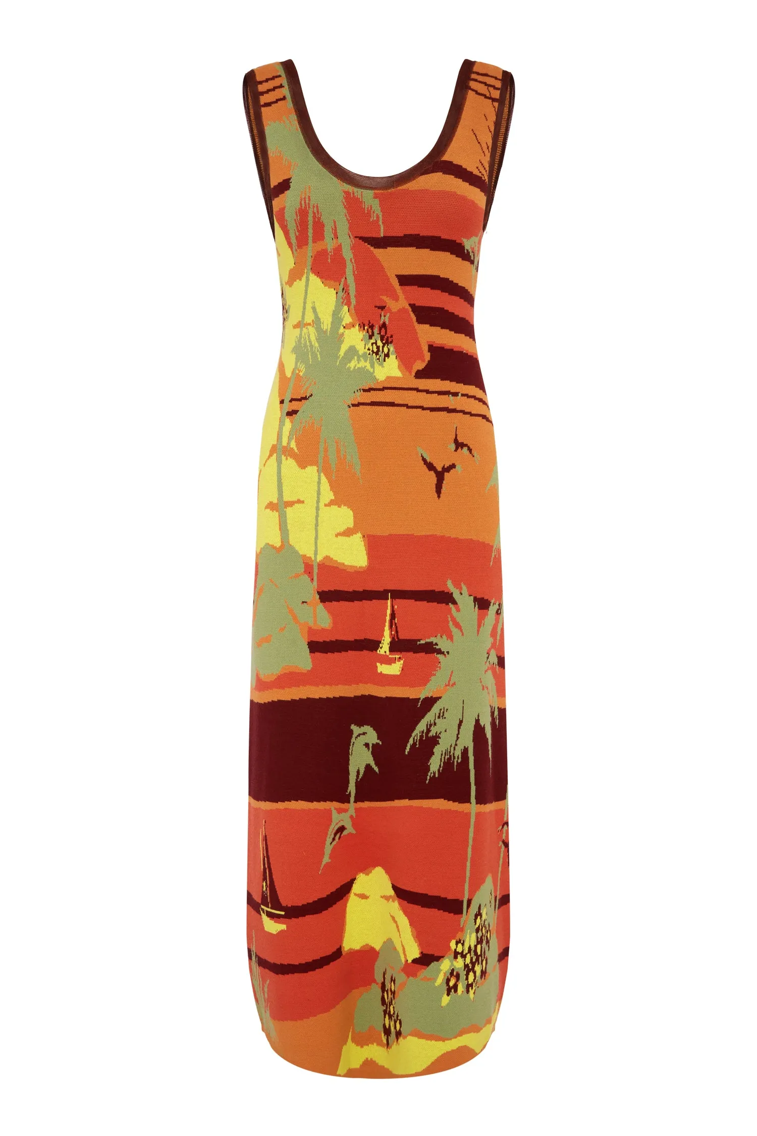 PALM ISLAND KNIT MIDI DRESS sold by Alemais product image thumbnail 2