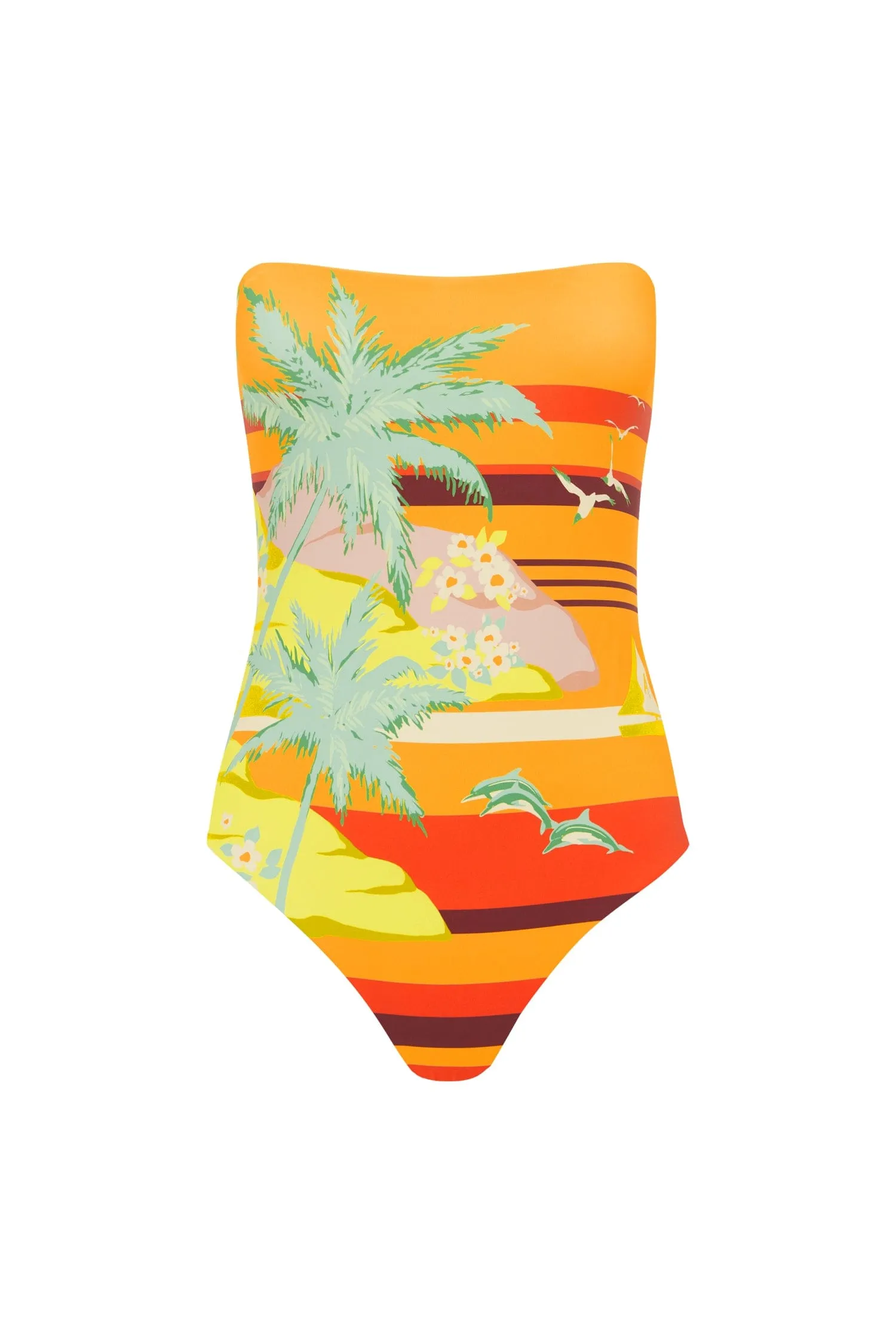 PALM ISLAND STRAPLESS ONE PIECE sold by Alemais product image thumbnail 2