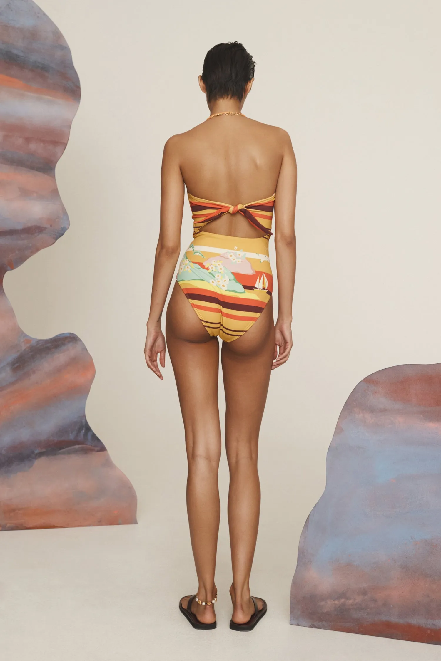 PALM ISLAND STRAPLESS ONE PIECE sold by Alemais product image thumbnail 5
