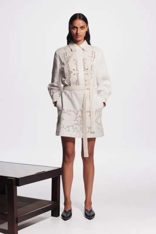 PEGASUS EMBROIDERED MINI DRESS sold by Alemais