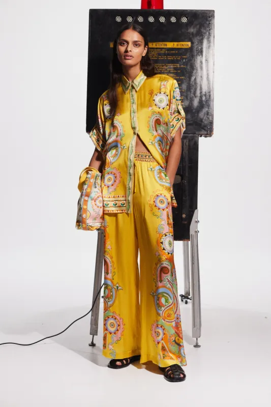 PINBALL SILK PANT sold by Alemais