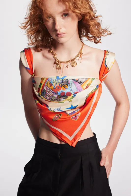 PLAYERS SQUARE SCARF made by Alemais