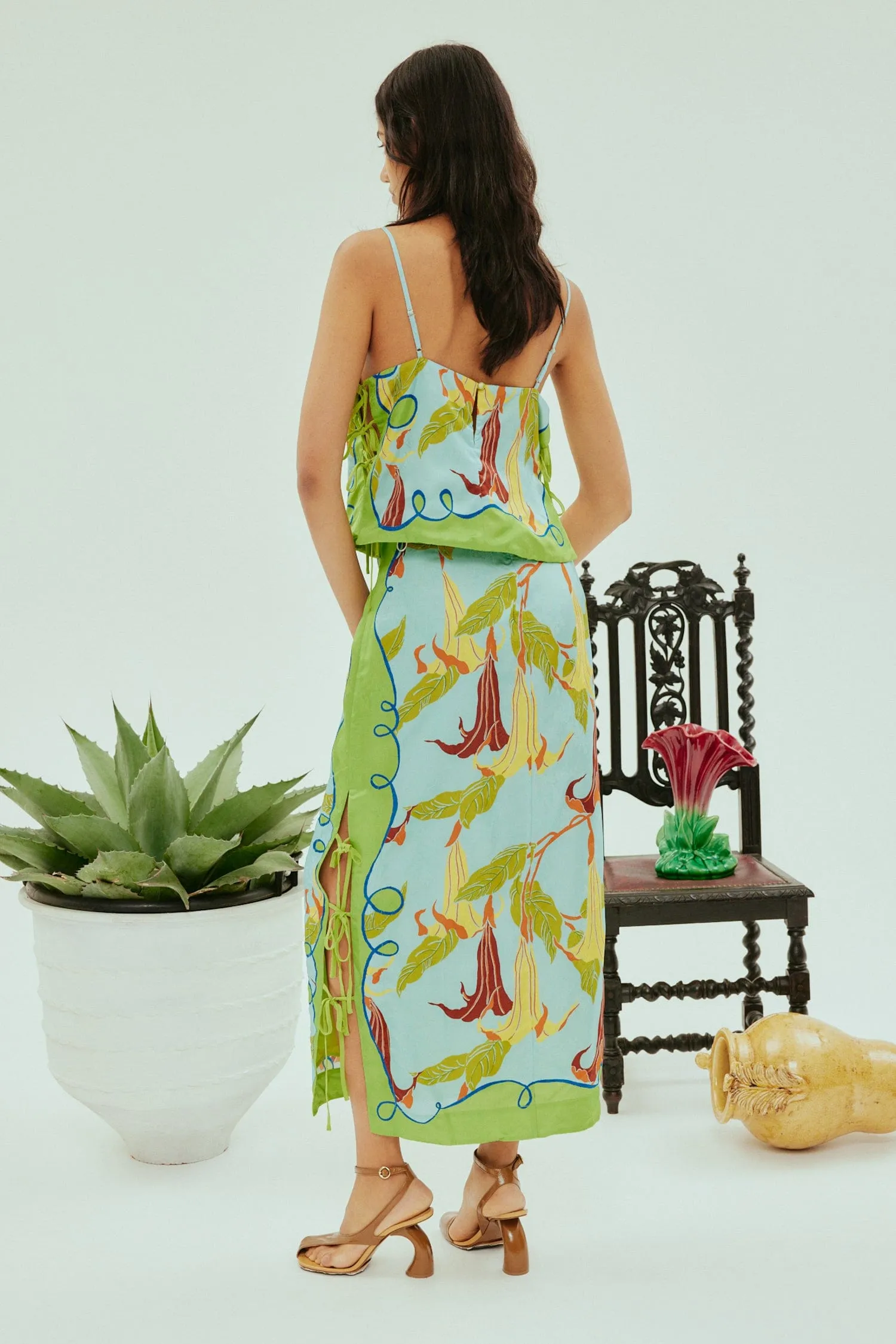 RAFAELA TIE SIDE SKIRT sold by Alemais product image thumbnail 5