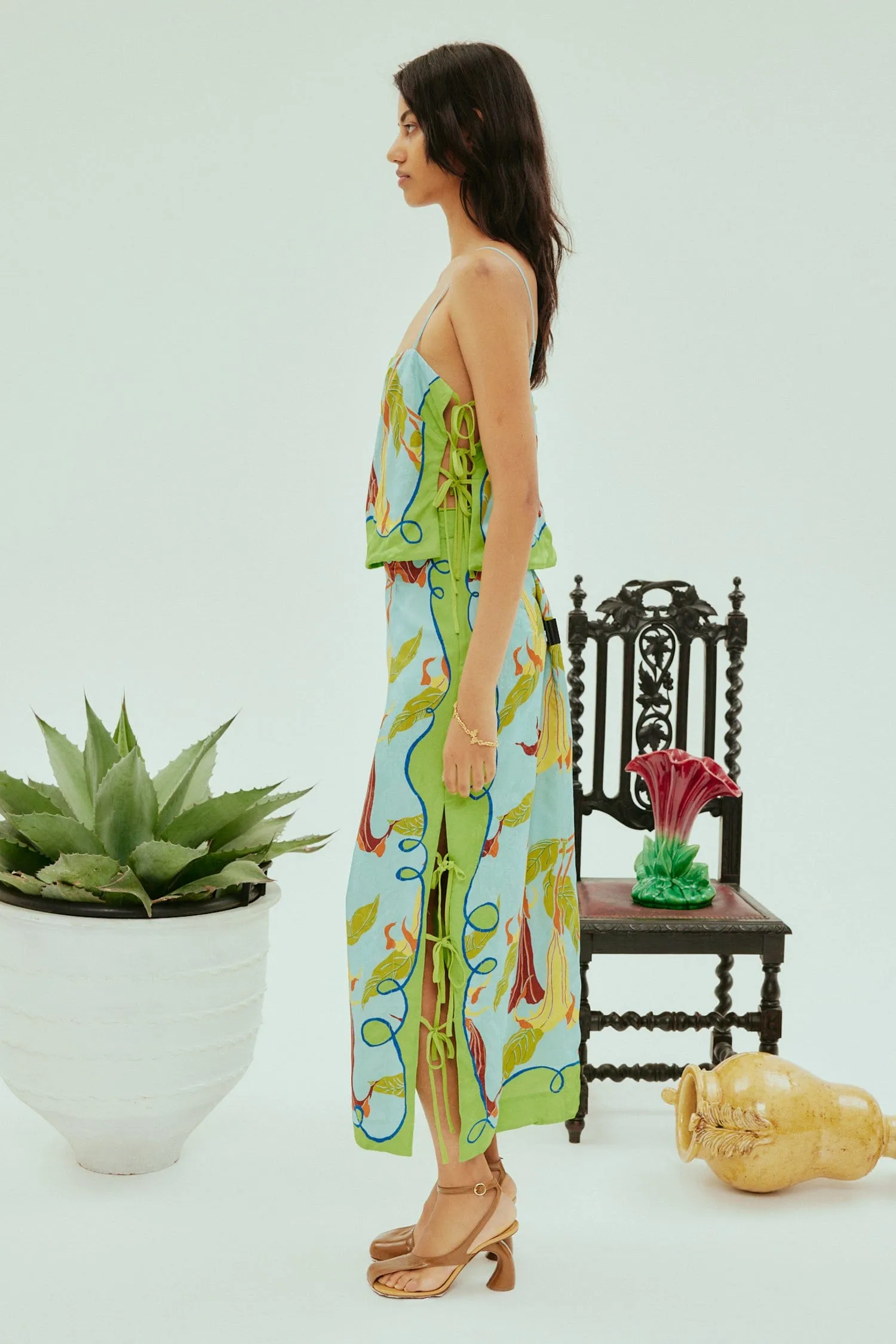 RAFAELA TIE SIDE TOP sold by Alemais product image thumbnail 5