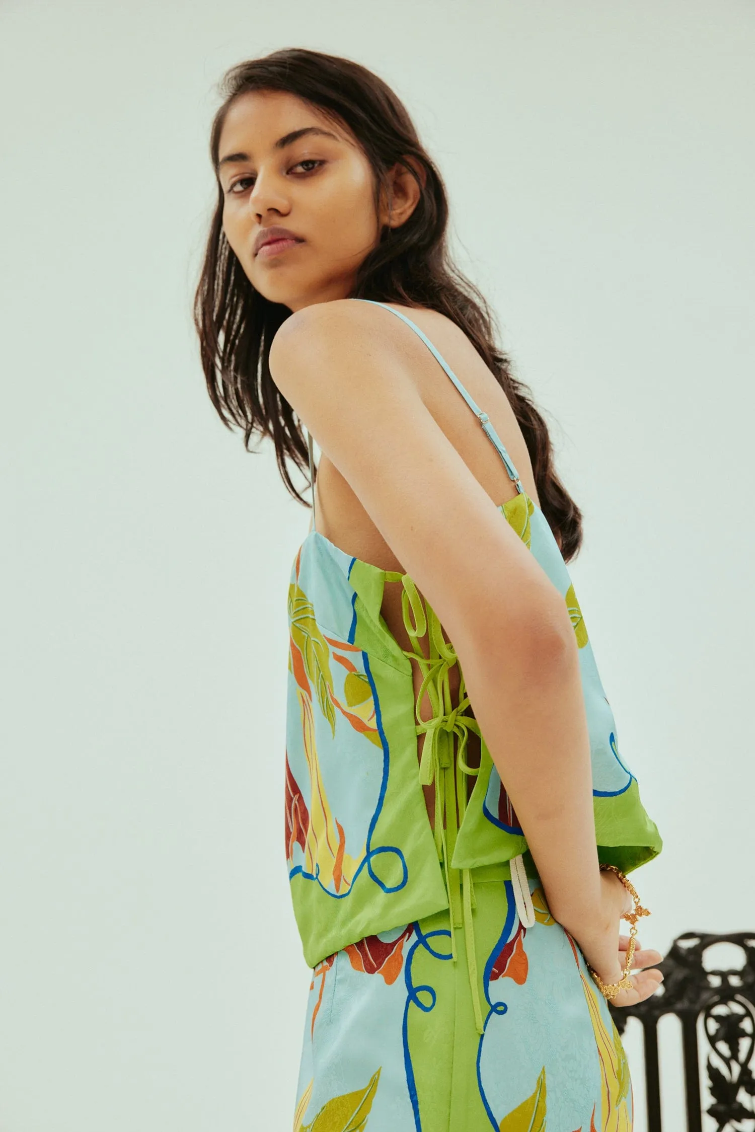 RAFAELA TIE SIDE TOP sold by Alemais product image thumbnail 4