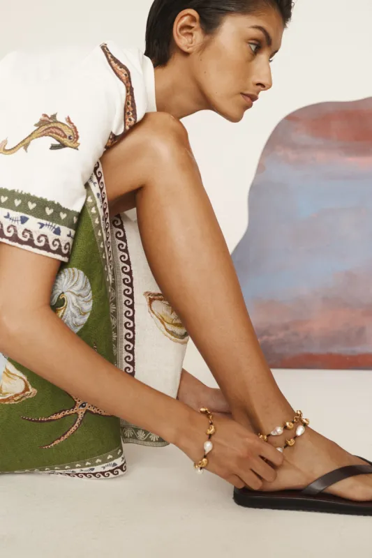 REVERIE COLLECTOR PEARL ANKLET sold by Alemais