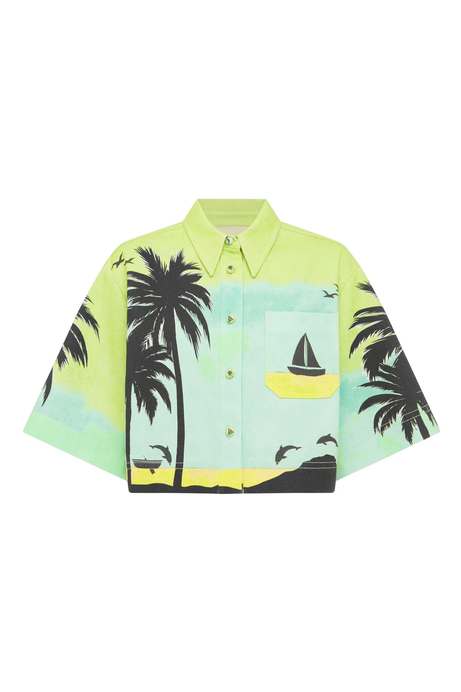 SAIL AWAY CROPPED SHIRT sold by Alemais product image thumbnail 2