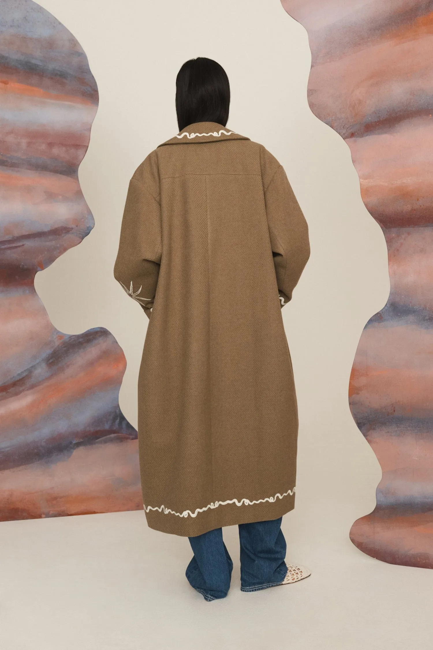 SAMMY EMBROIDERED COAT sold by Alemais product image thumbnail 5