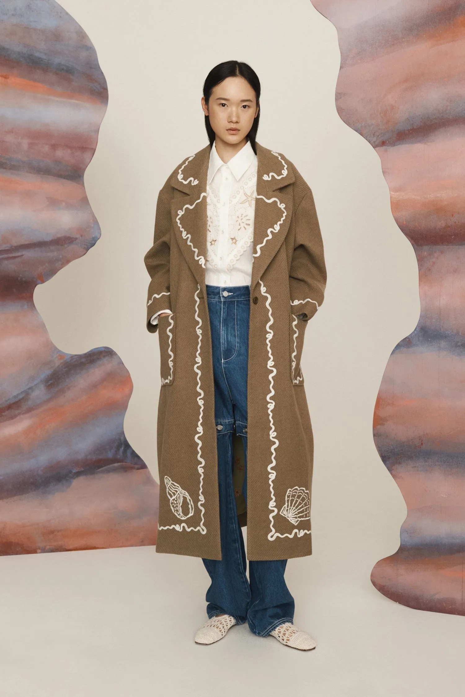 SAMMY EMBROIDERED COAT sold by Alemais product image thumbnail 3