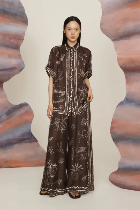 SAMMY SILK SHIRT sold by Alemais