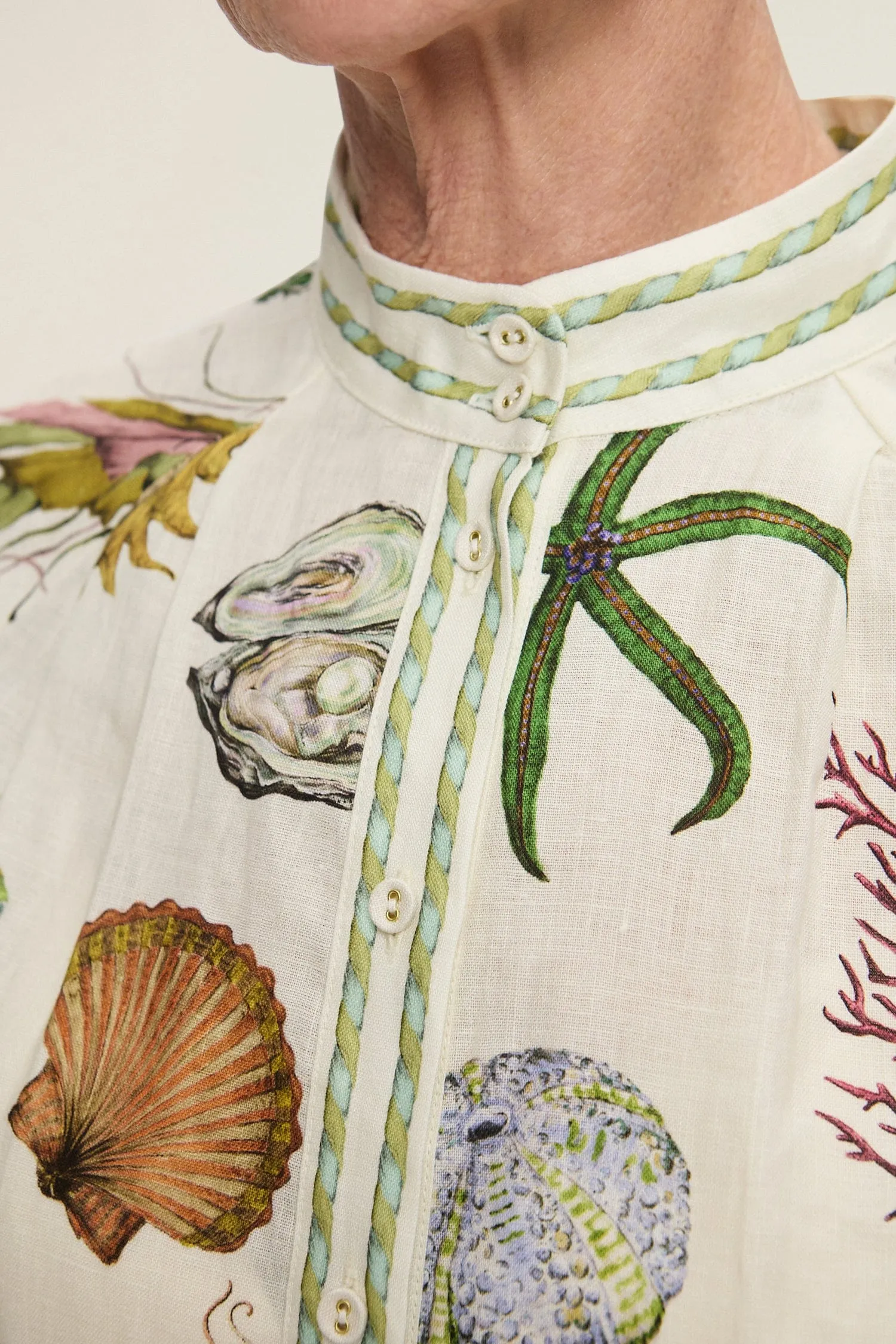 SEA HOUSE SHIRTDRESS sold by Alemais product image thumbnail 3