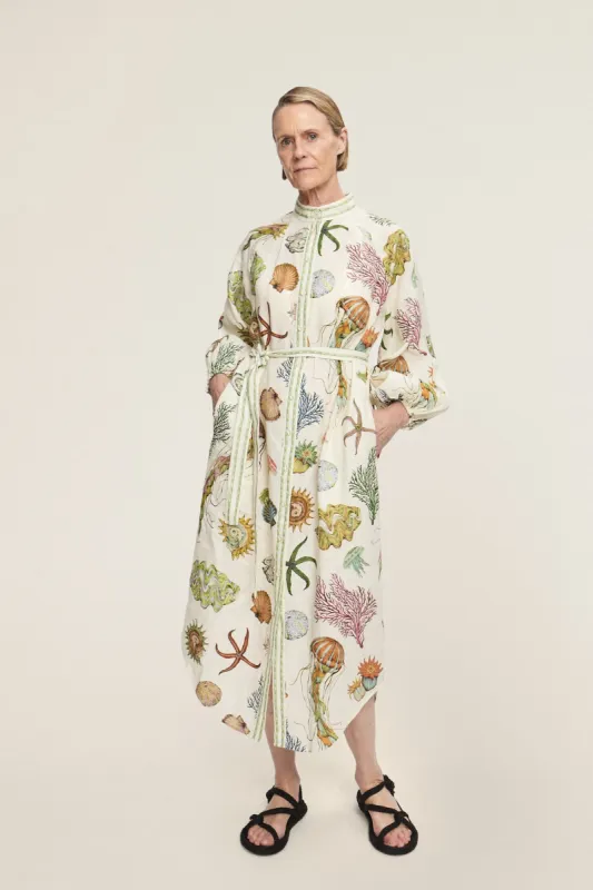 SEA HOUSE SHIRTDRESS sold by Alemais