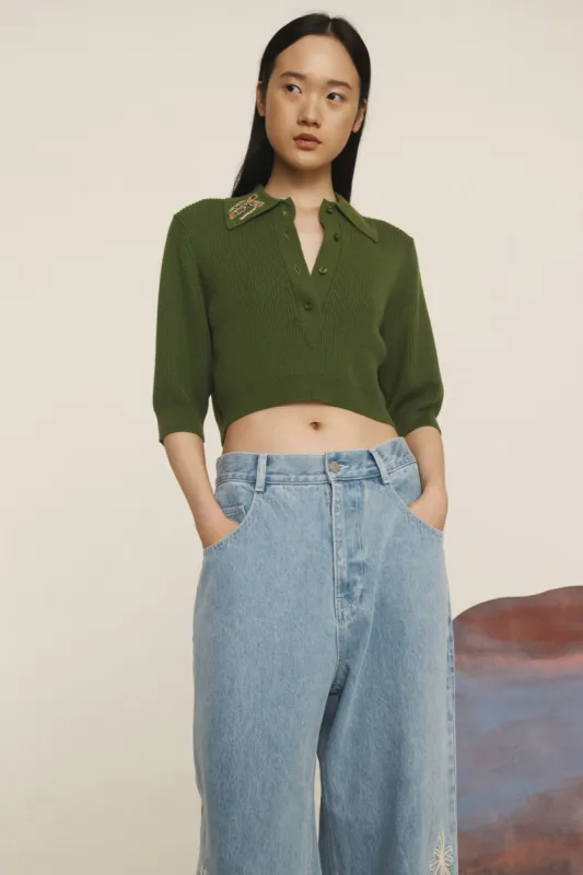 SEA STAR EMBELLISHED KNIT TOP sold by Alemais