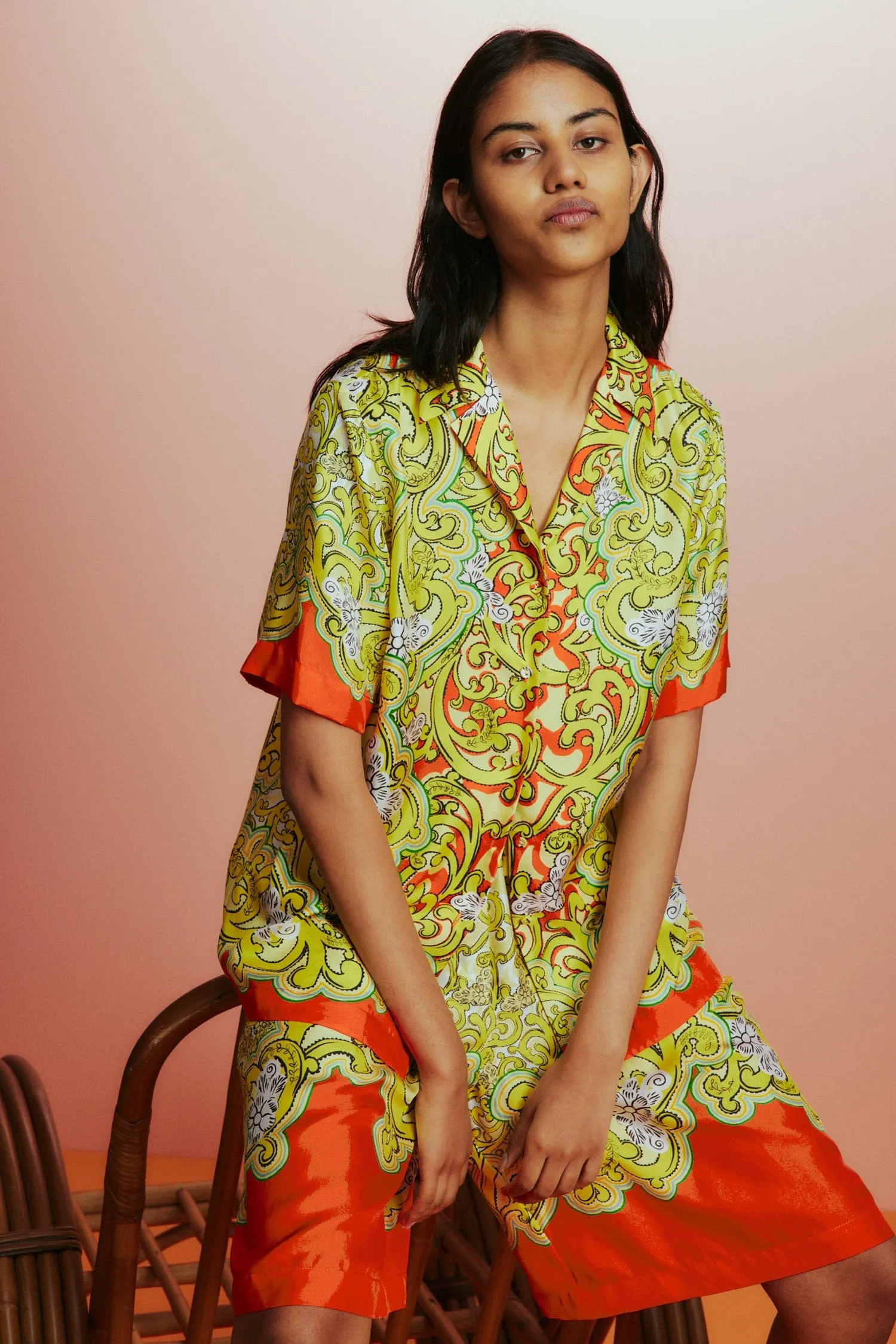 SIERRA SILK SHIRT sold by Alemais