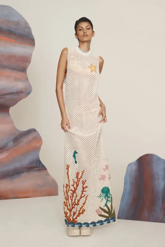 SPLASH MIDI DRESS sold by Alemais