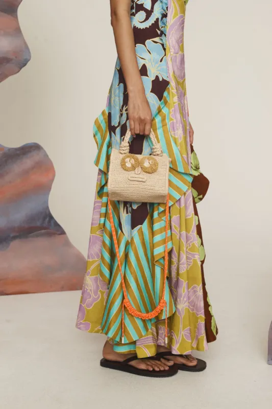 SUNLIT RAFFIA BOX CROSS BODY sold by Alemais