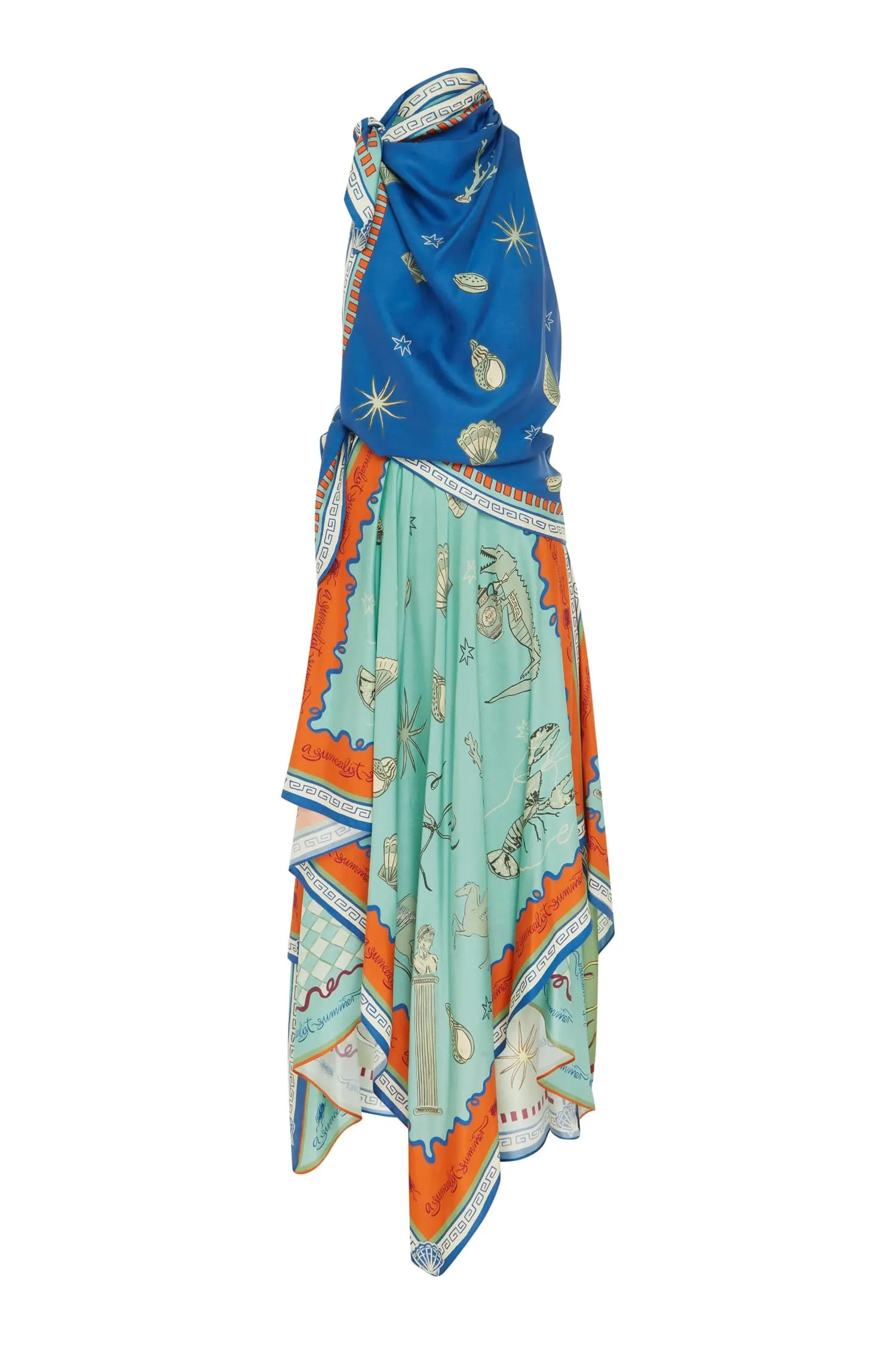 SURREALIST SUMMER SCARF MIDI DRESS sold by Alemais product image thumbnail 2
