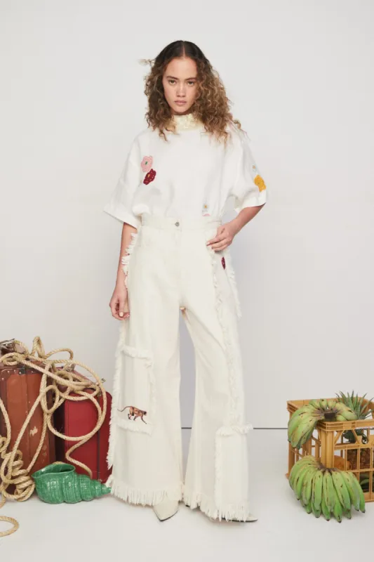 SYLVIE CROPPED JEAN sold by Alemais