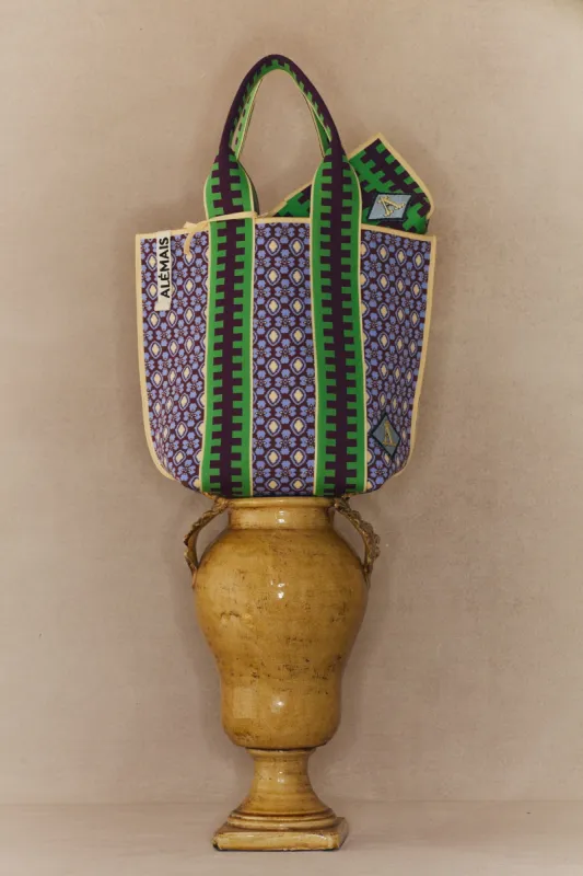 TEJA JACQUARD BEACH TOTE sold by Alemais