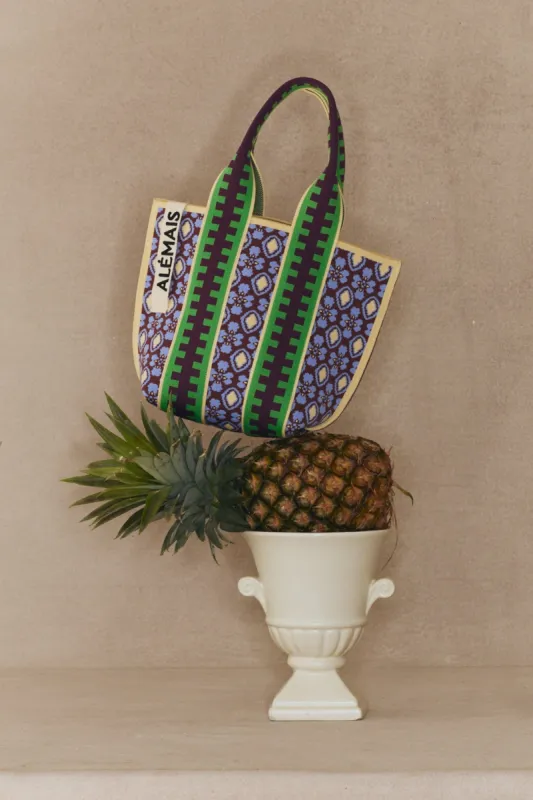 TEJA JACQUARD MINI TOTE sold by Alemais