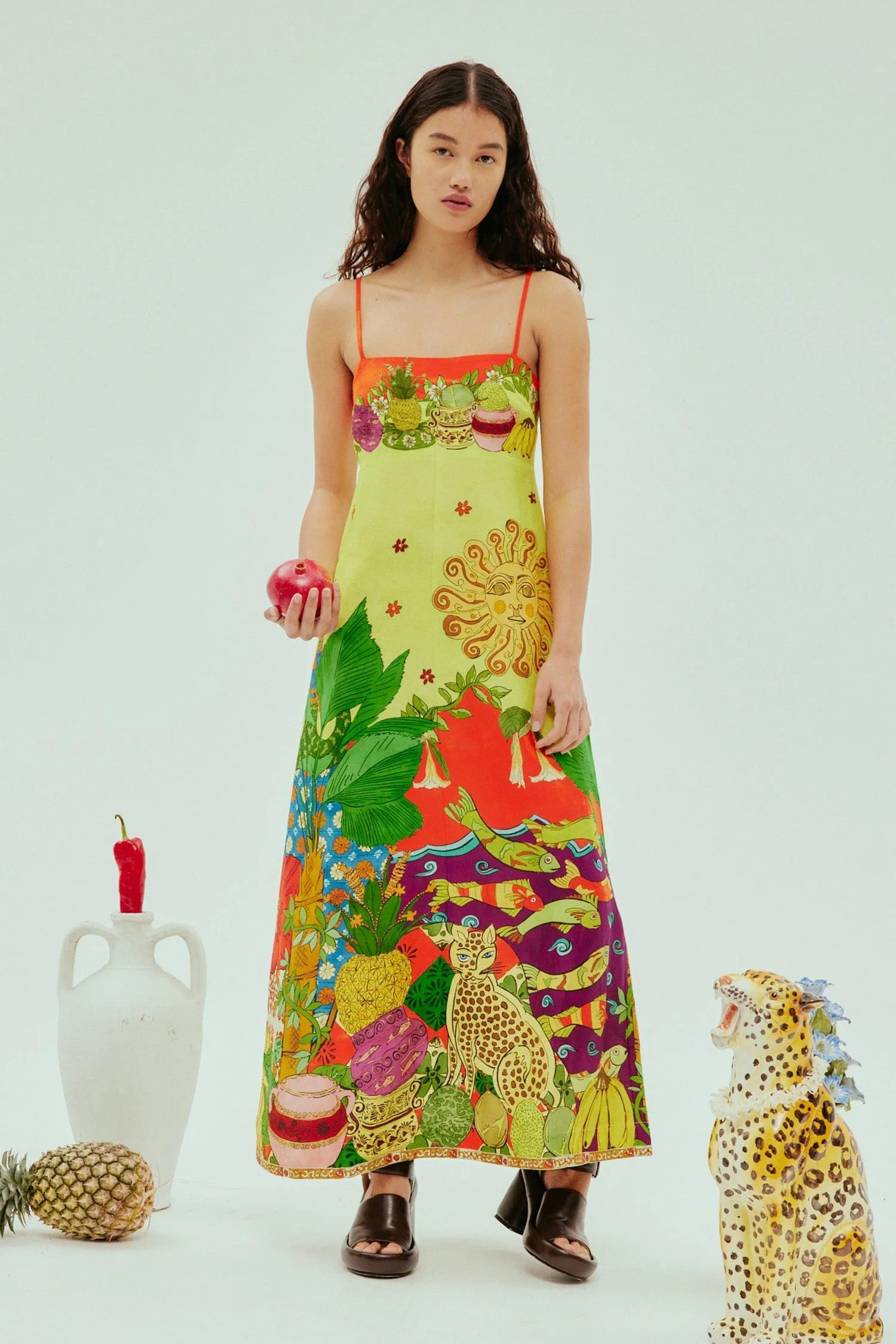 TIGER DAY DRESS sold by Alemais