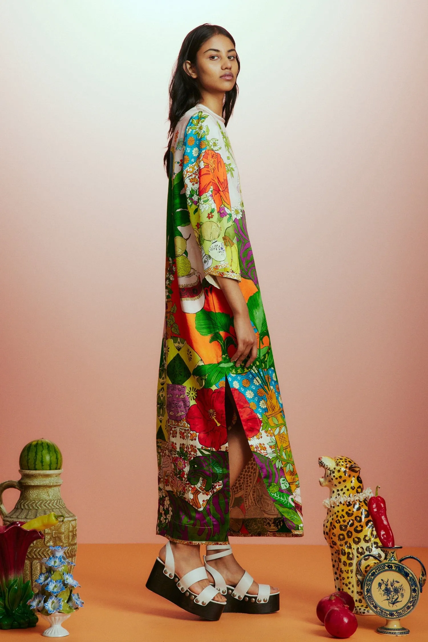 TIGER MIDI DRESS sold by Alemais product image thumbnail 4