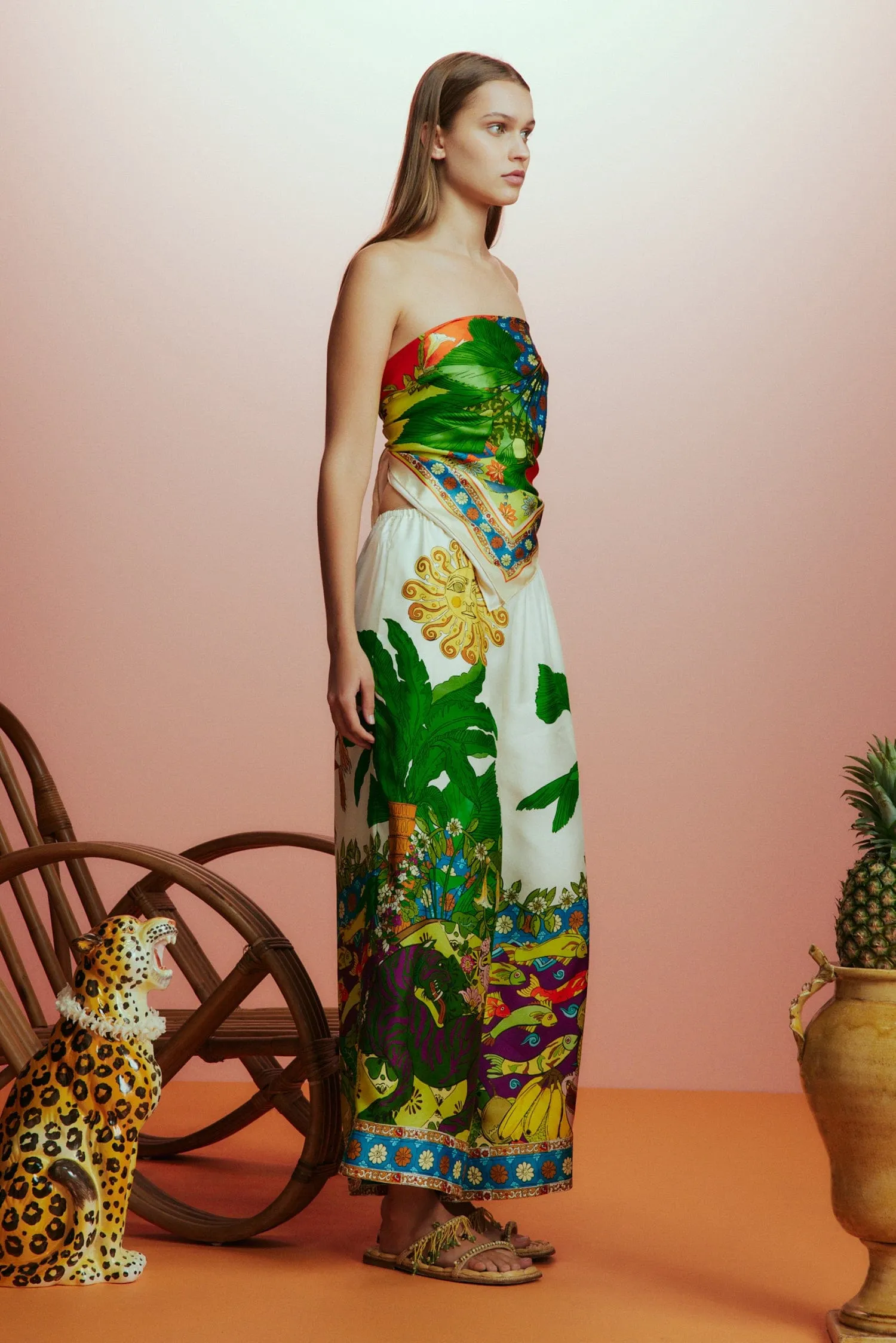 TIGER SILK PANT sold by Alemais product image thumbnail 4