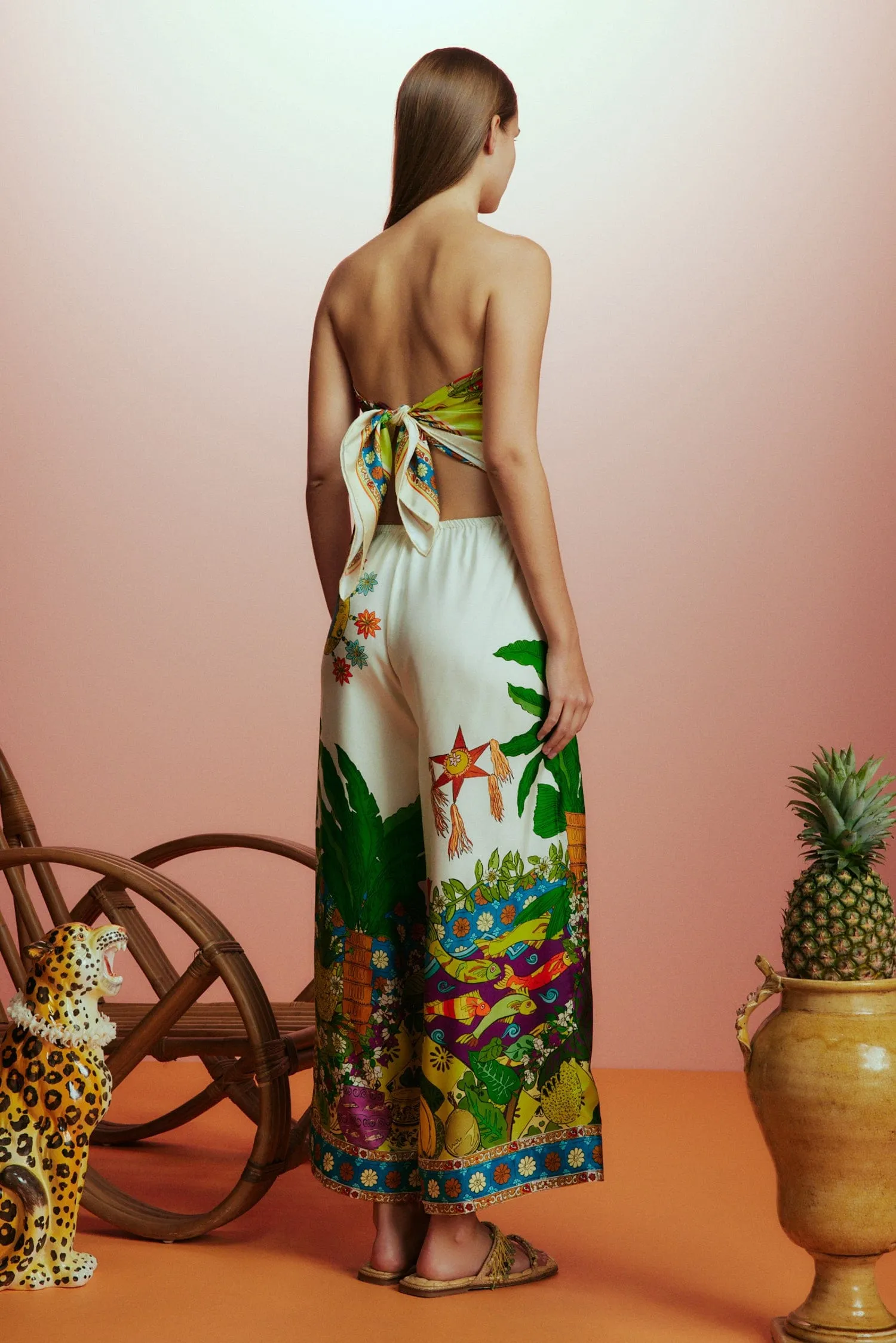 TIGER SILK PANT sold by Alemais product image thumbnail 5