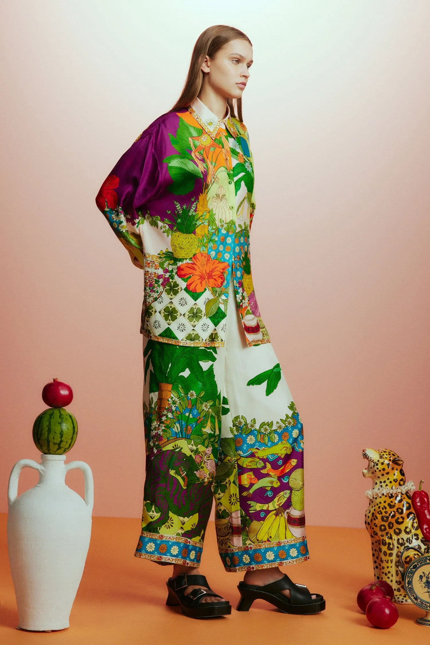 TIGER SILK SHIRT sold by Alemais product image thumbnail 4
