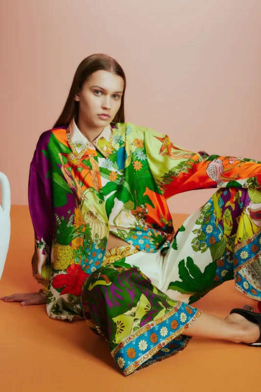 TIGER SILK SHIRT sold by Alemais