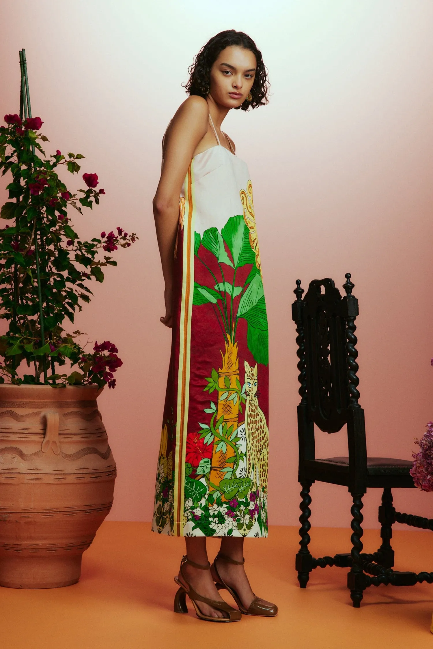 TIGER SLIP DRESS sold by Alemais product image thumbnail 4