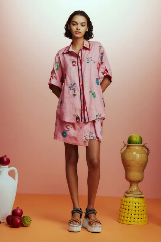 TIMMY EMBROIDERED SHIRT sold by Alemais