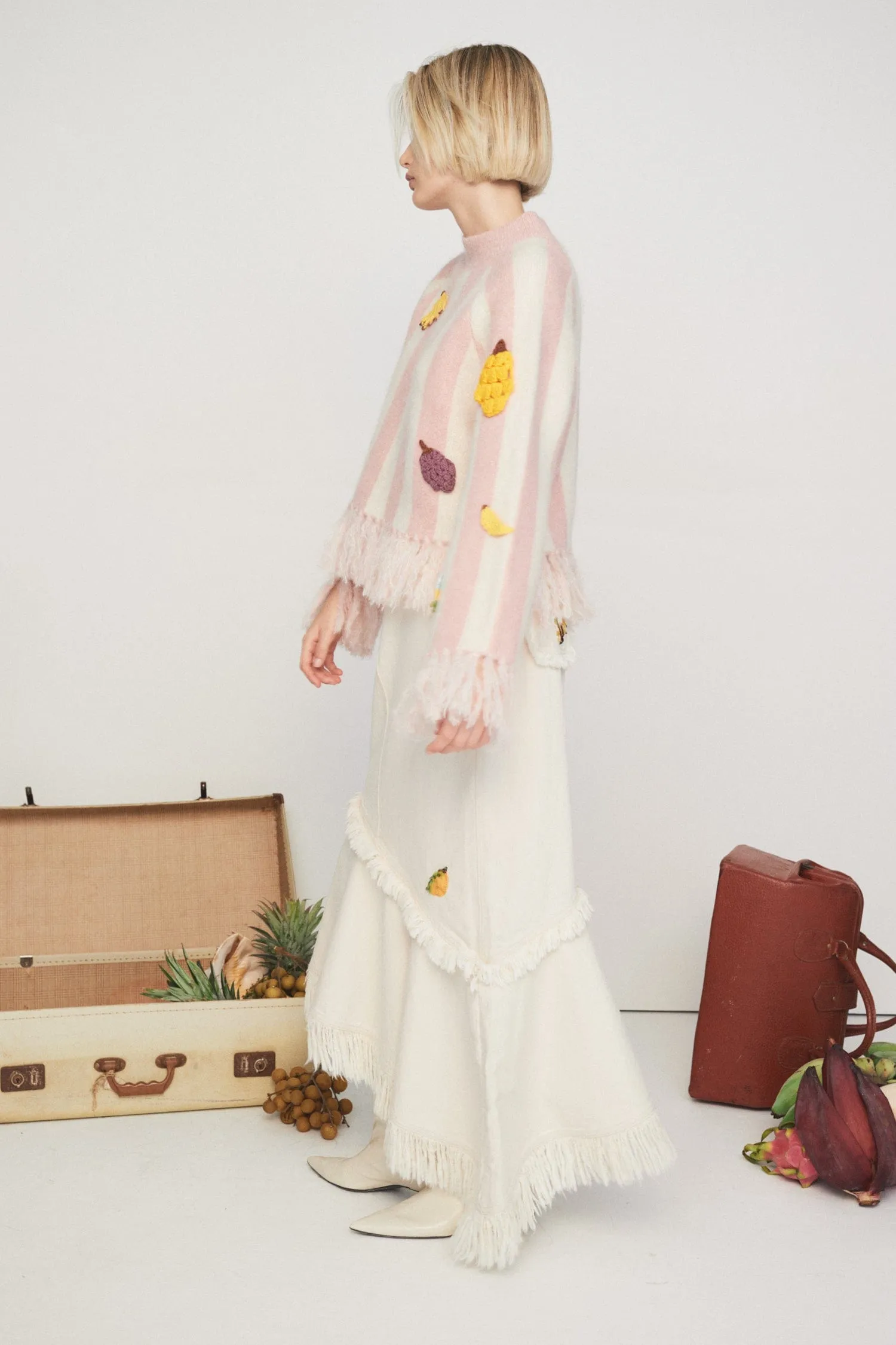 VILLA CROPPED KNIT JUMPER sold by Alemais product image thumbnail 4