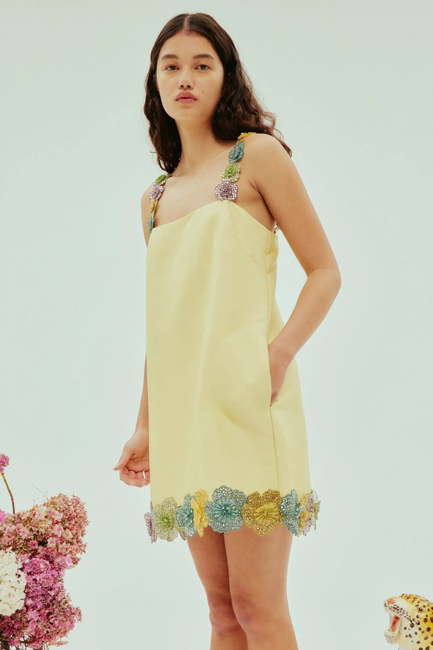 LOLITA MINI DRESS LEMON sold by Alemais product image thumbnail 4