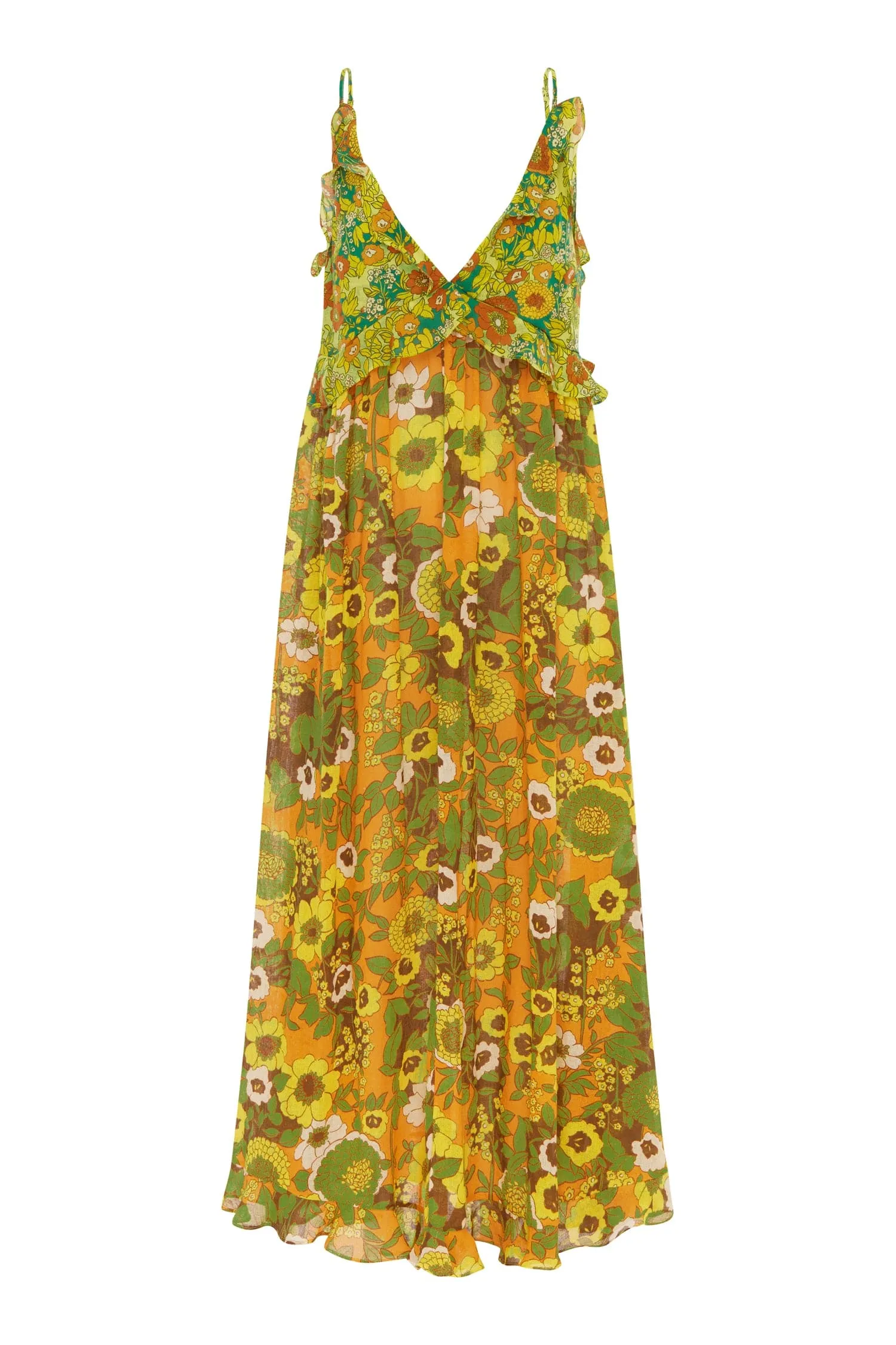 JEFF SPLICED FRILL MIDI DRESS sold by Alemais product image thumbnail 2