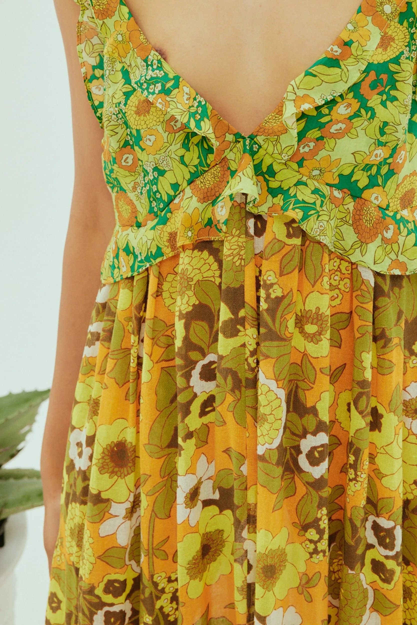 JEFF SPLICED FRILL MIDI DRESS sold by Alemais product image thumbnail 3