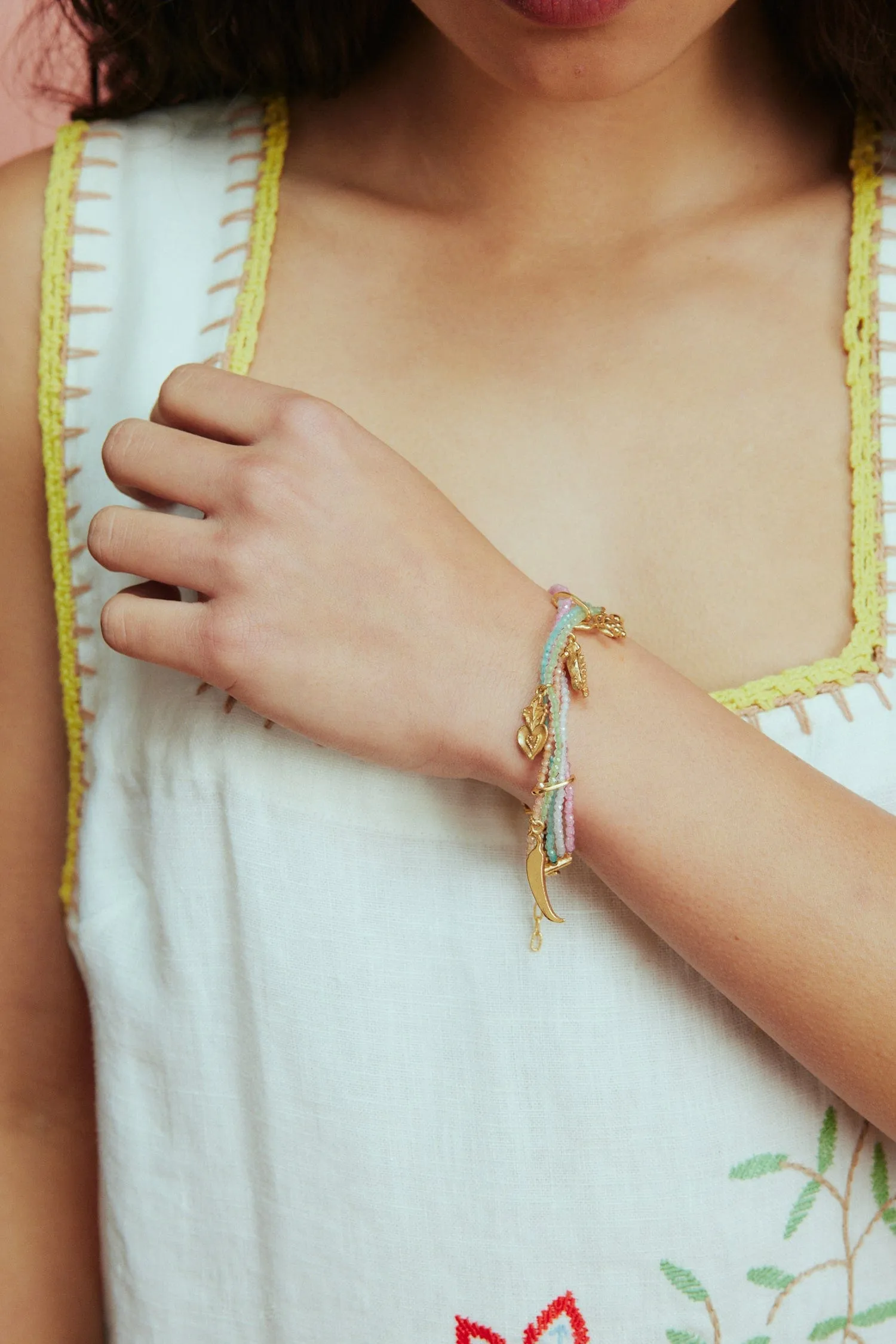 ENCANTO SEMIPRECIOUS BRACELET GOLD sold by Alemais product image thumbnail 4