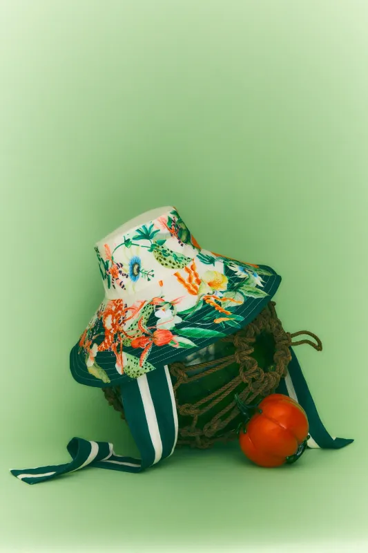 AGGIE MID BRIM SUN HAT sold by Alemais