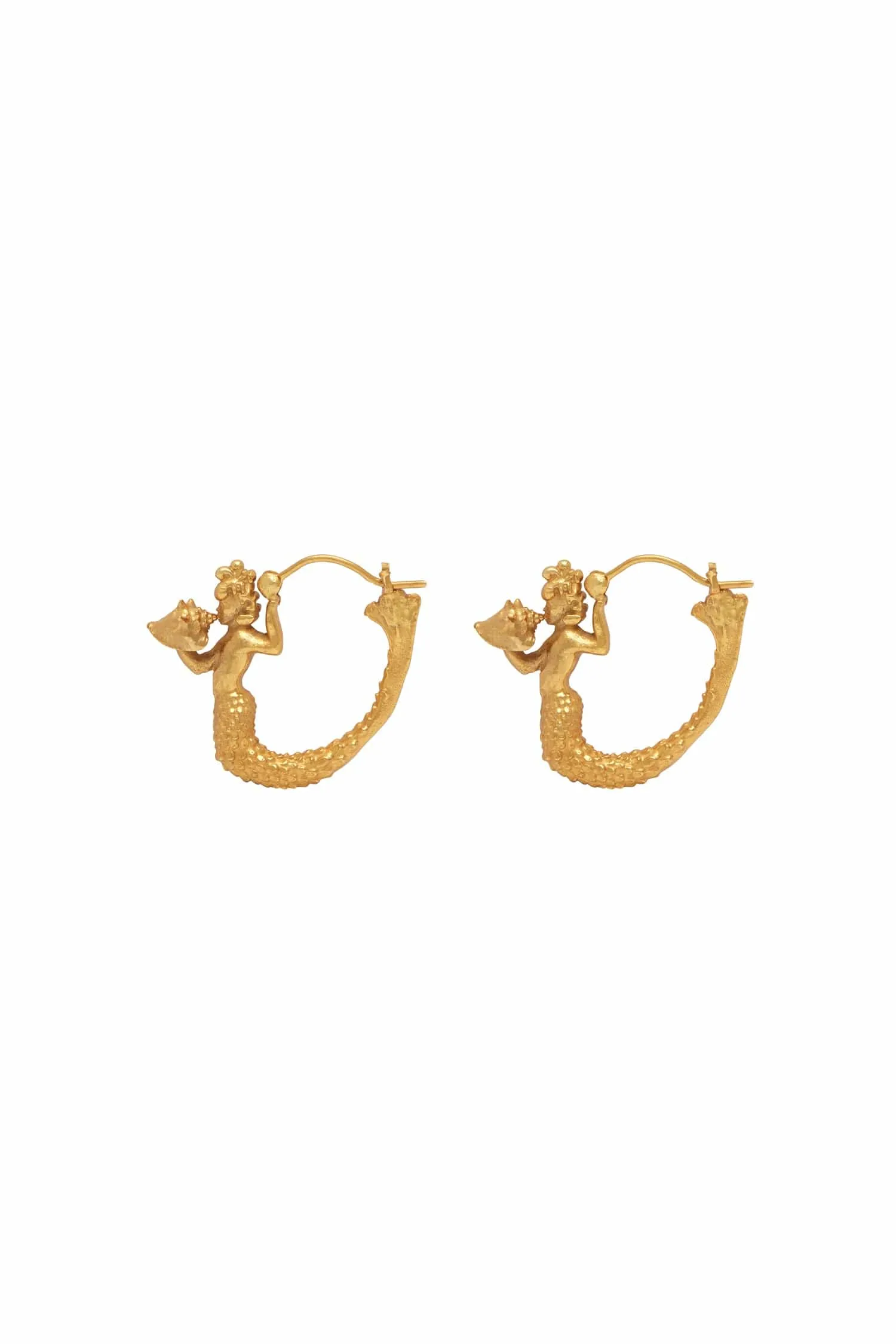 ENCANTO MERMAN HOOP EARRINGS GOLD sold by Alemais product image thumbnail 2