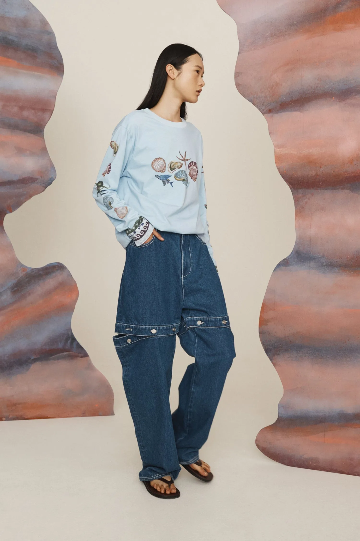 BATH HOUSE LONG SLEEVE TEE sold by Alemais product image thumbnail 5