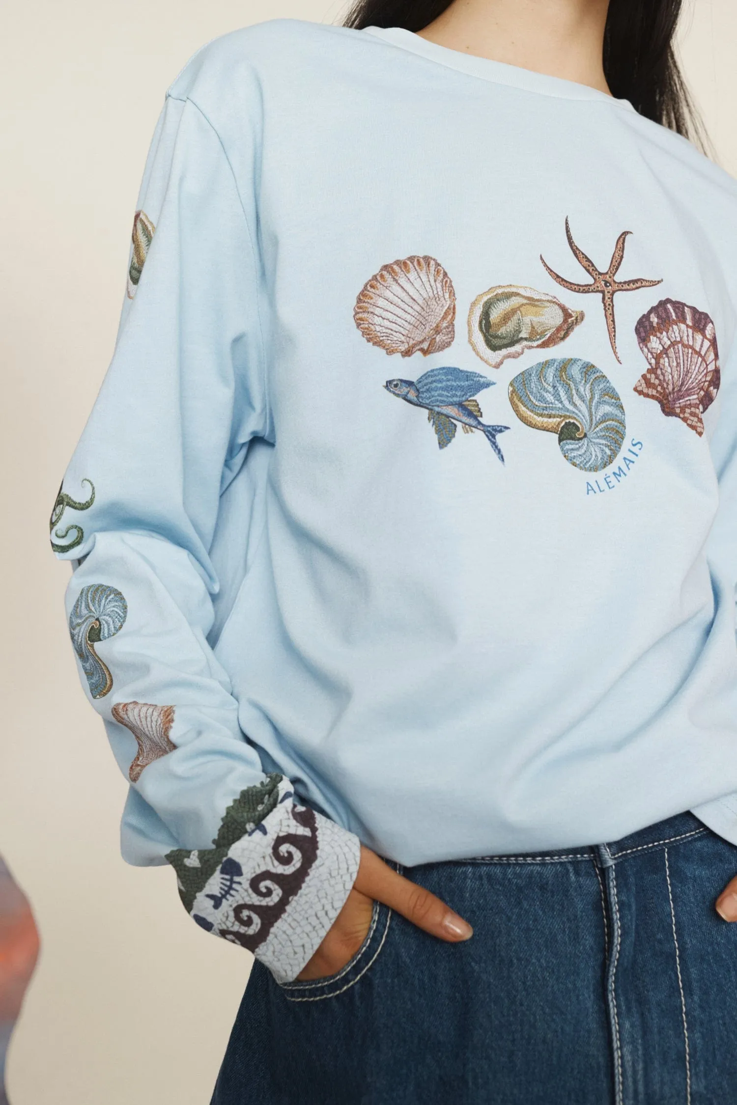 BATH HOUSE LONG SLEEVE TEE sold by Alemais