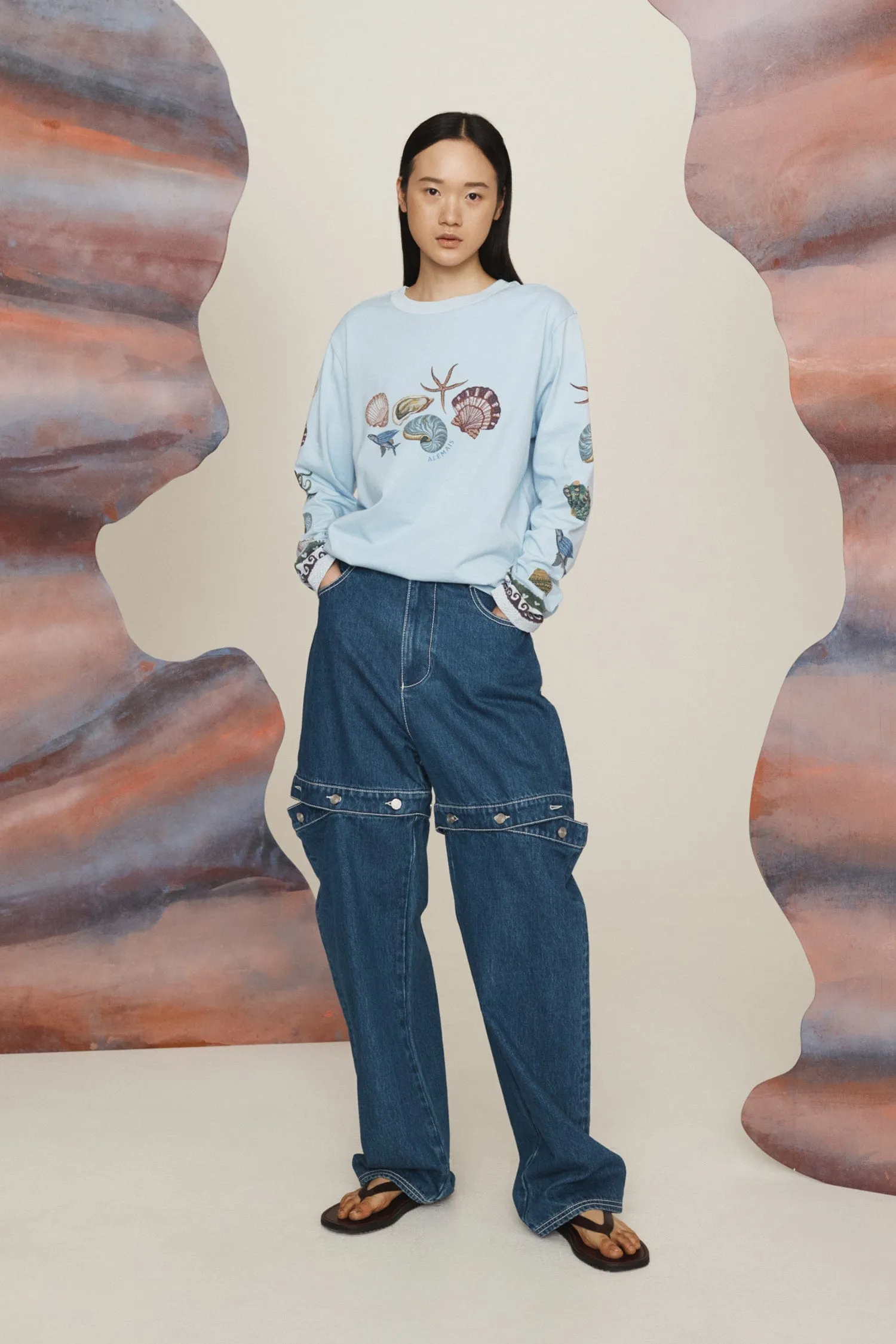 BATH HOUSE LONG SLEEVE TEE sold by Alemais product image thumbnail 4