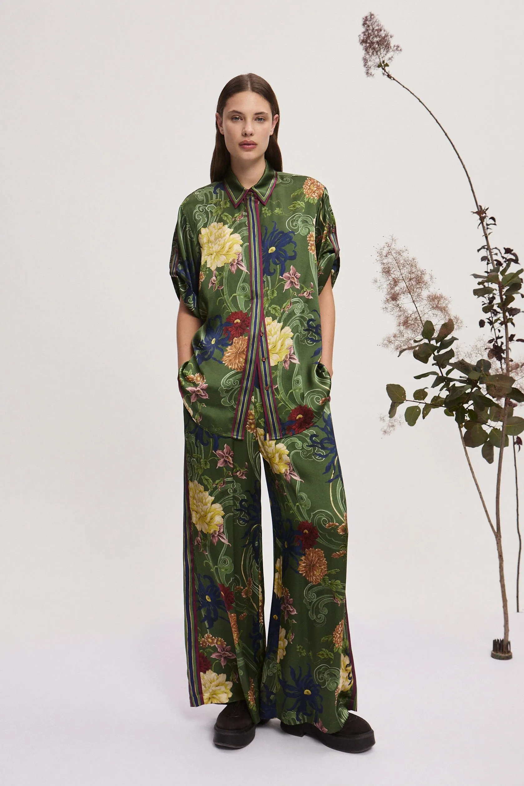 AVERY SILK PANT sold by Alemais