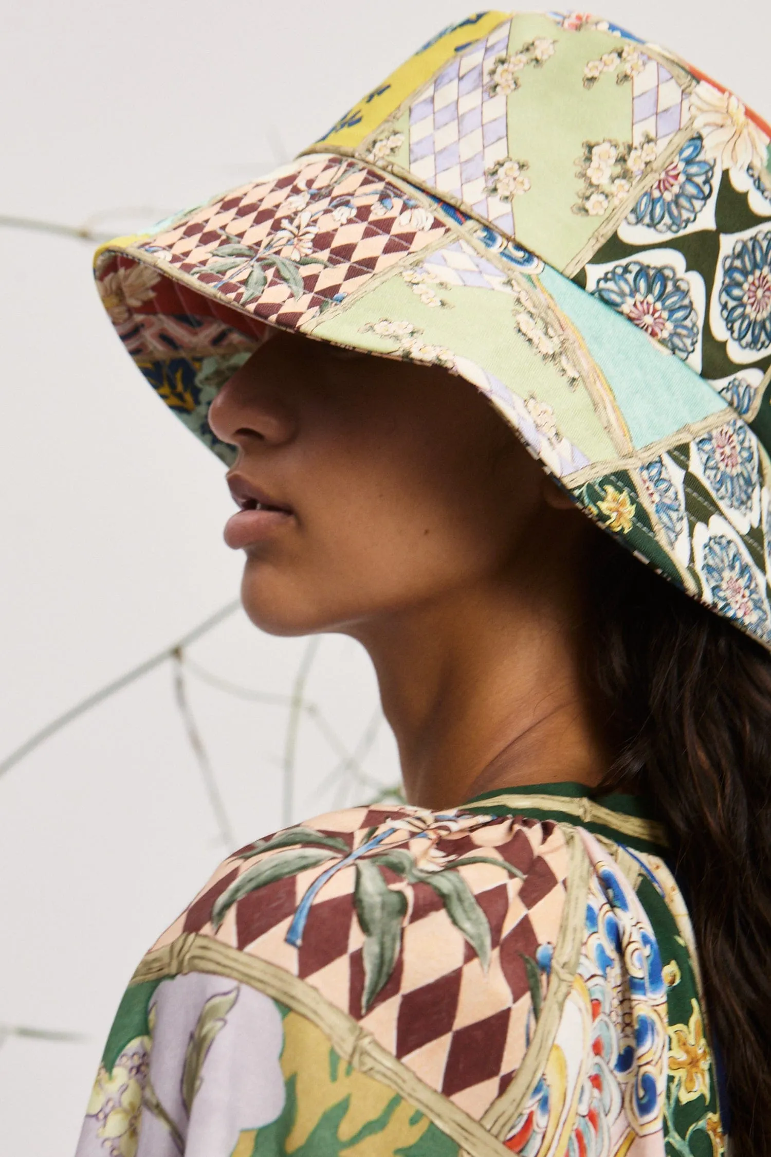 BIANCA BUCKET HAT sold by Alemais