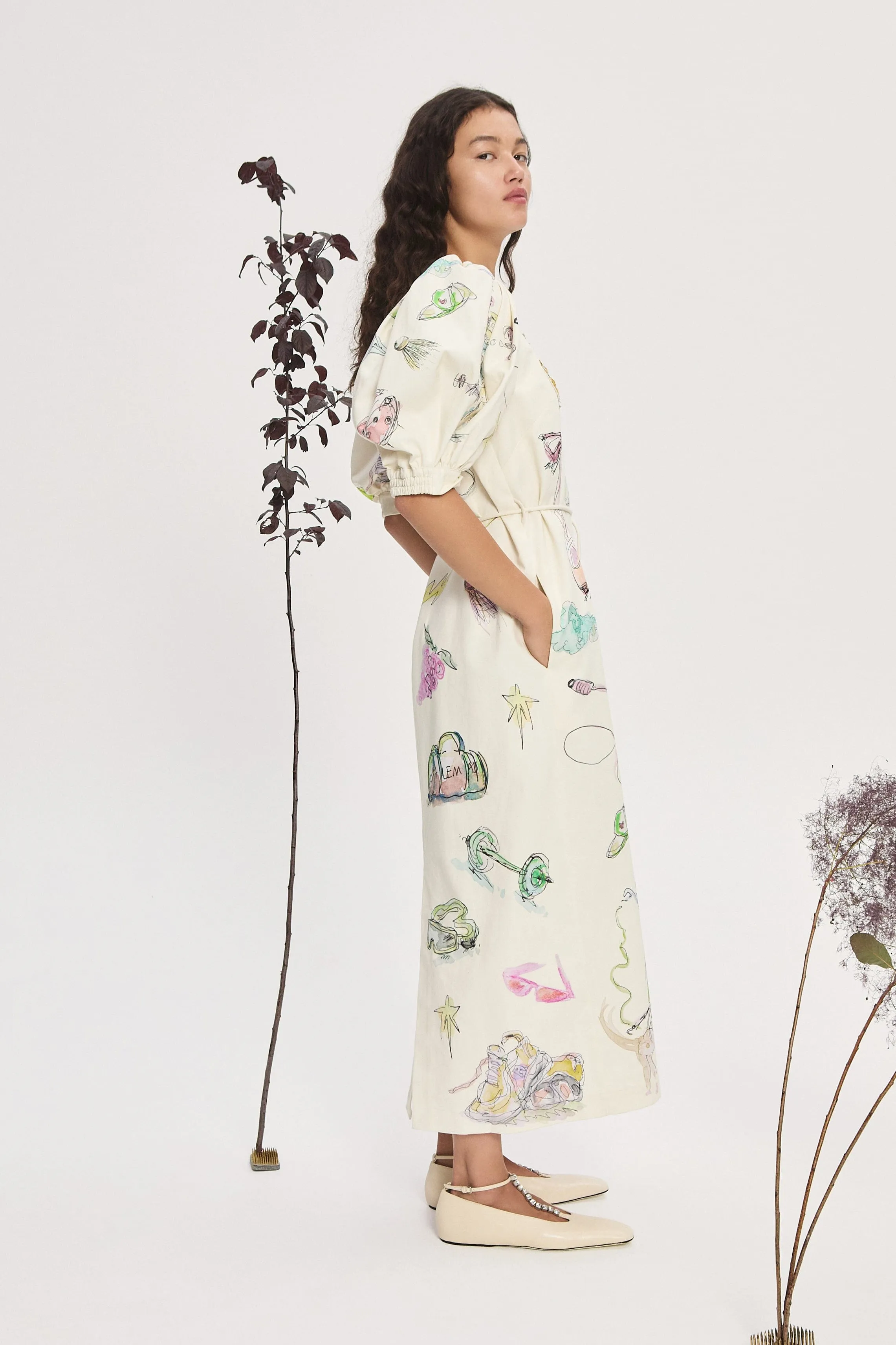 COURT MIDI DRESS sold by Alemais product image thumbnail 3