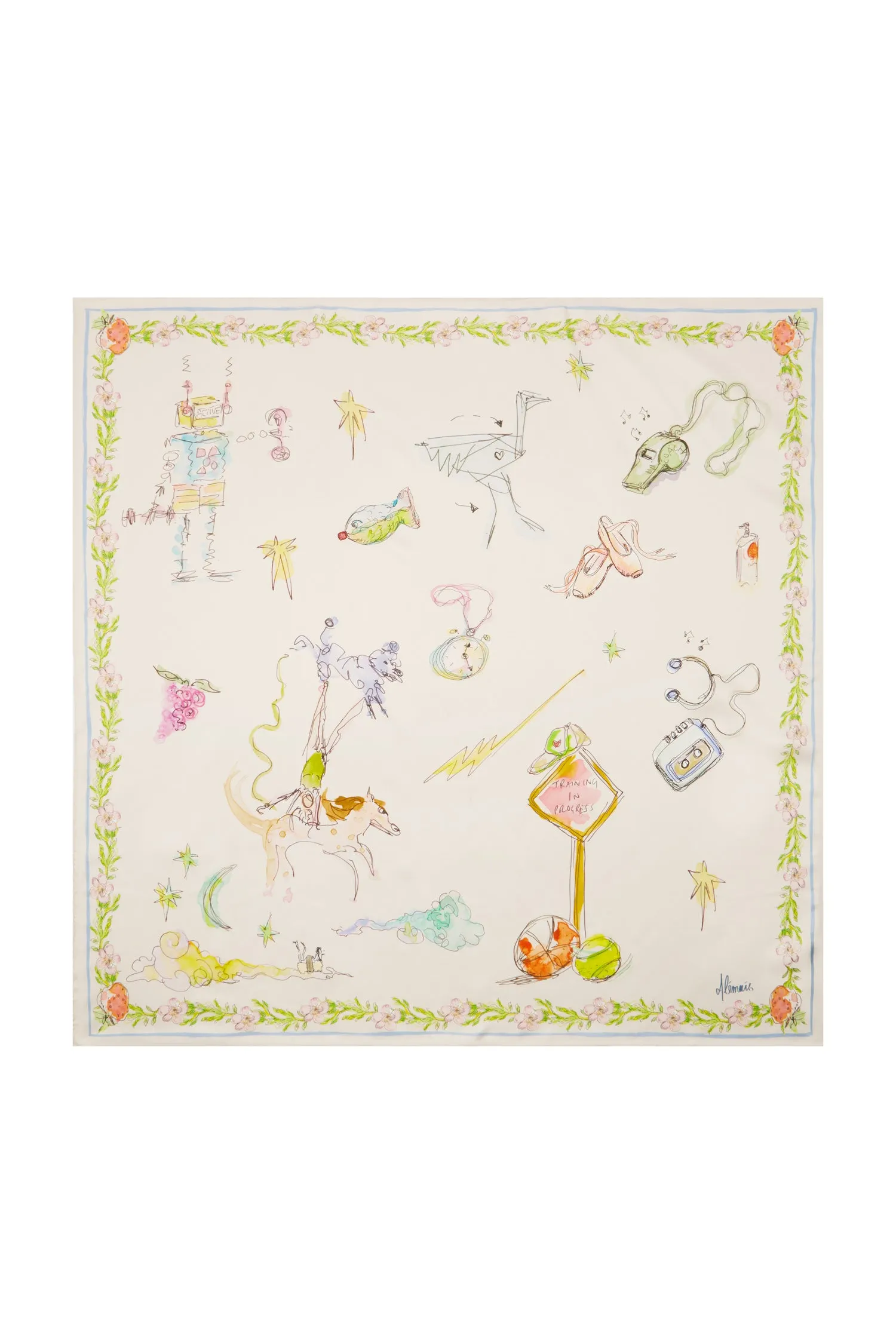 COURT SILK SCARF sold by Alemais product image thumbnail 2