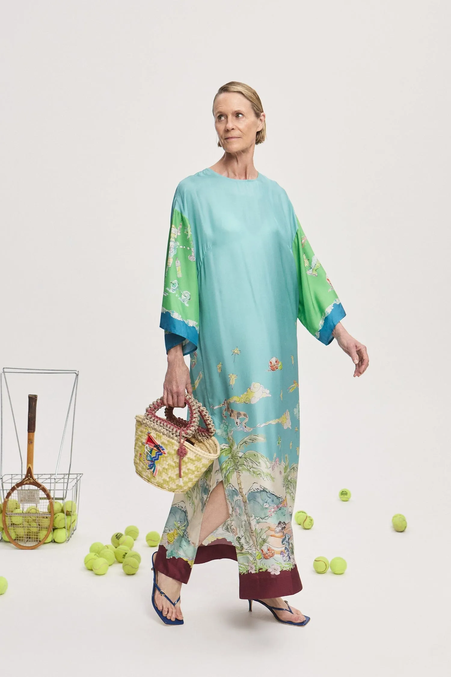 DARIA SILK MIDI DRESS sold by Alemais product image thumbnail 4