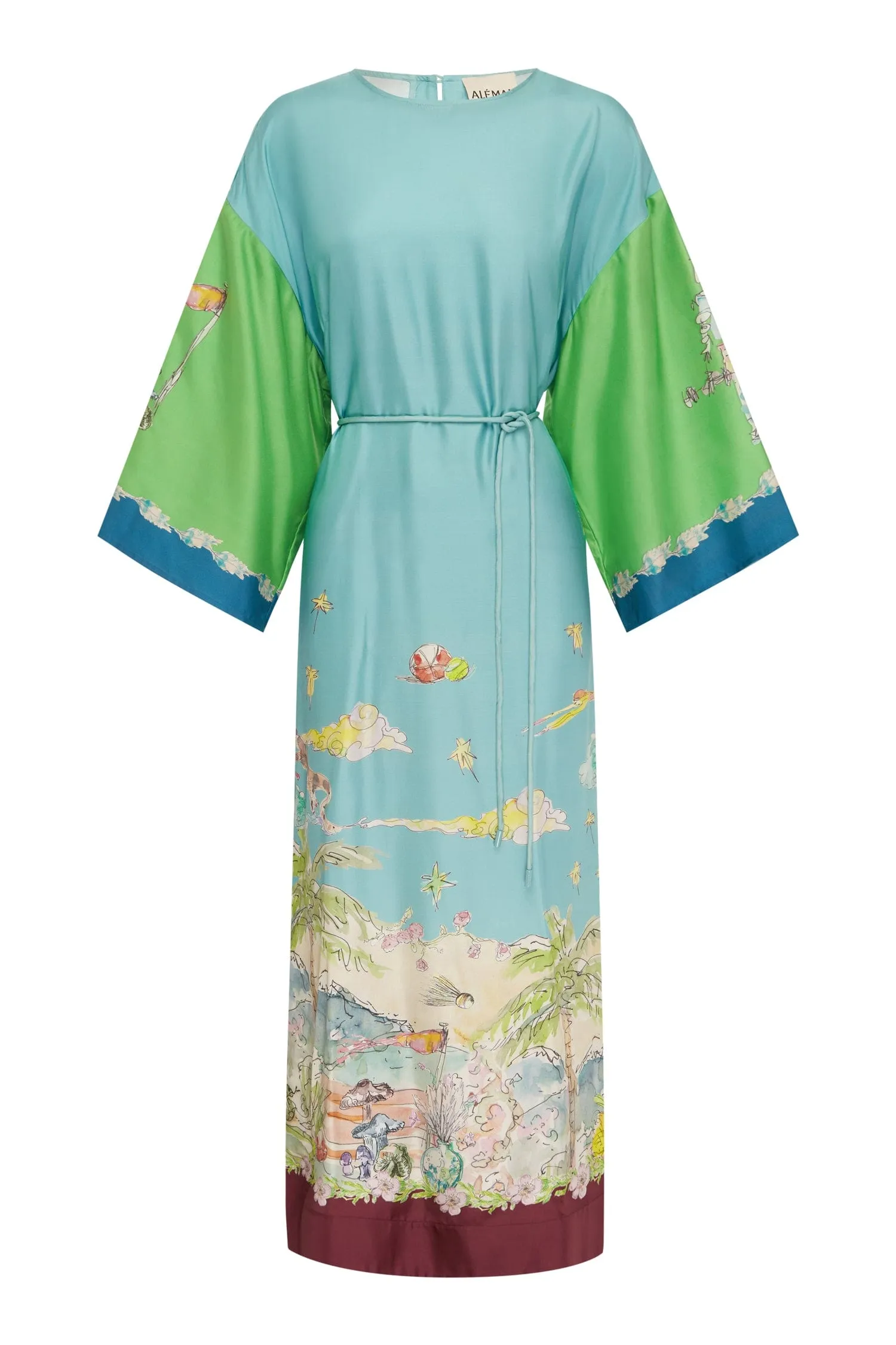 DARIA SILK MIDI DRESS sold by Alemais product image thumbnail 2